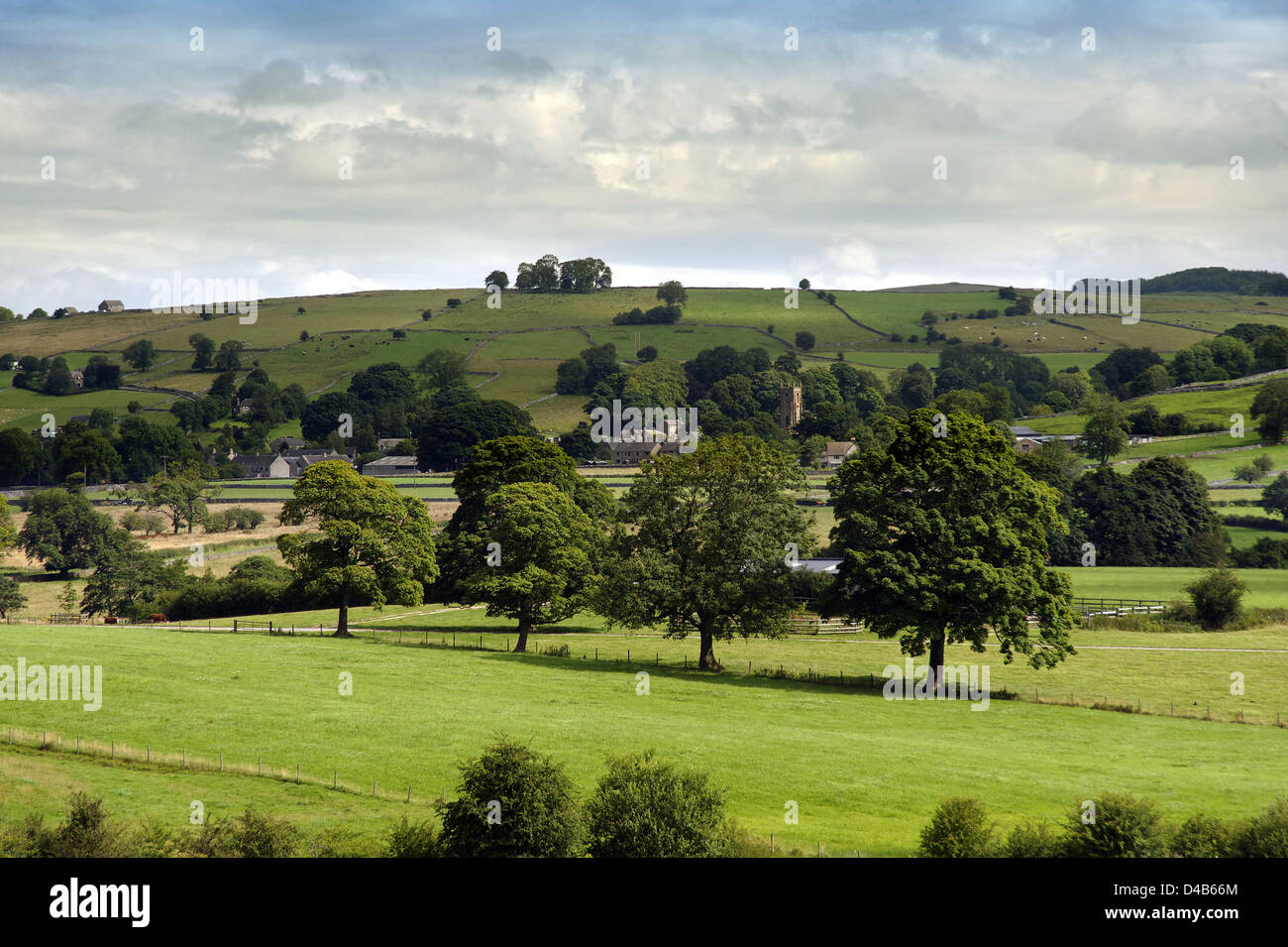 Landscape near village of Strixton, Northamptonshire, UK Stock Photo