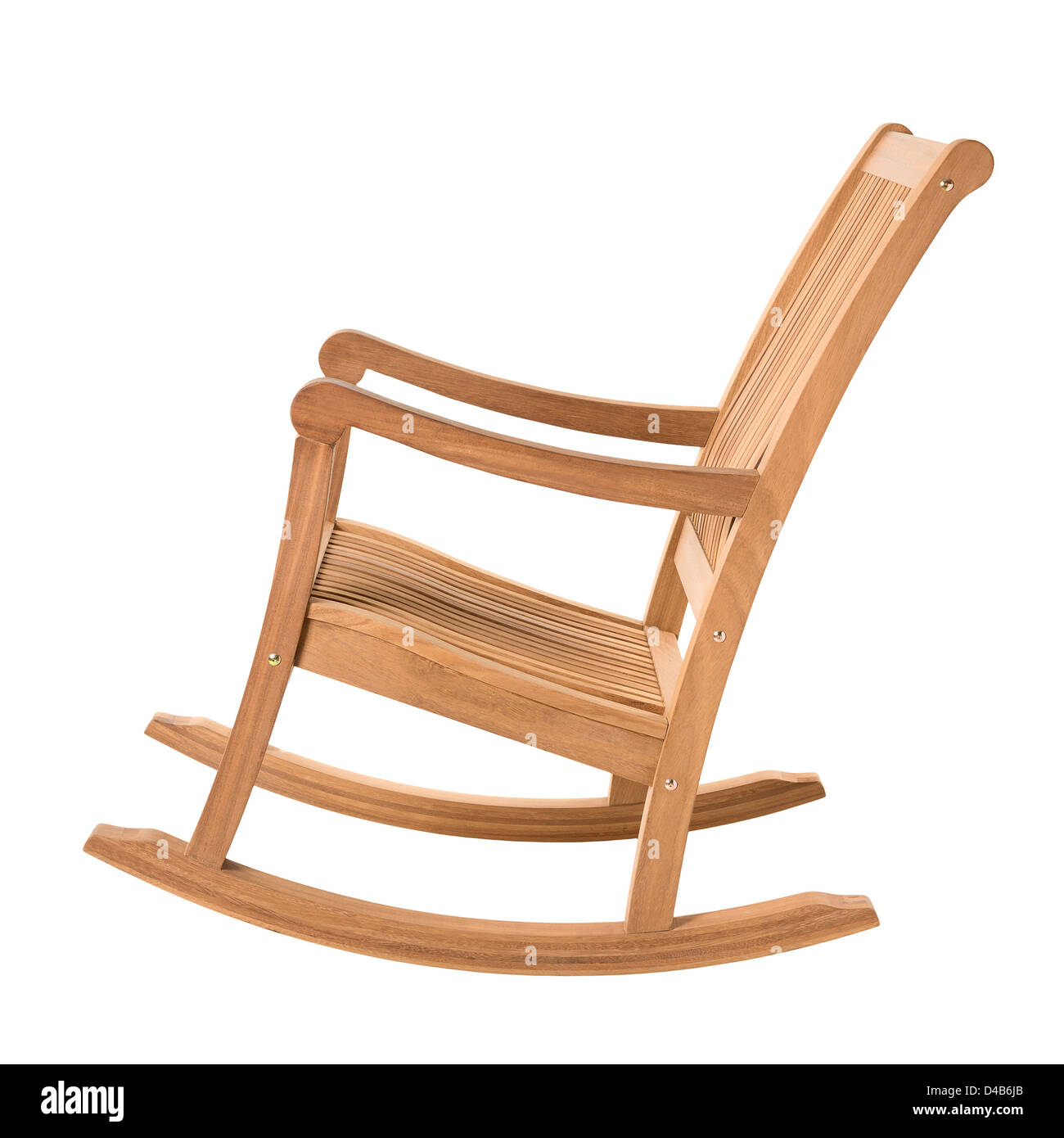 rocking chair on white Stock Photo