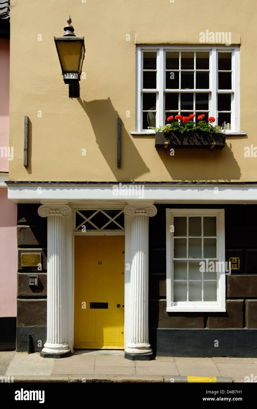 Doorway in Norwich, England Stock Photo