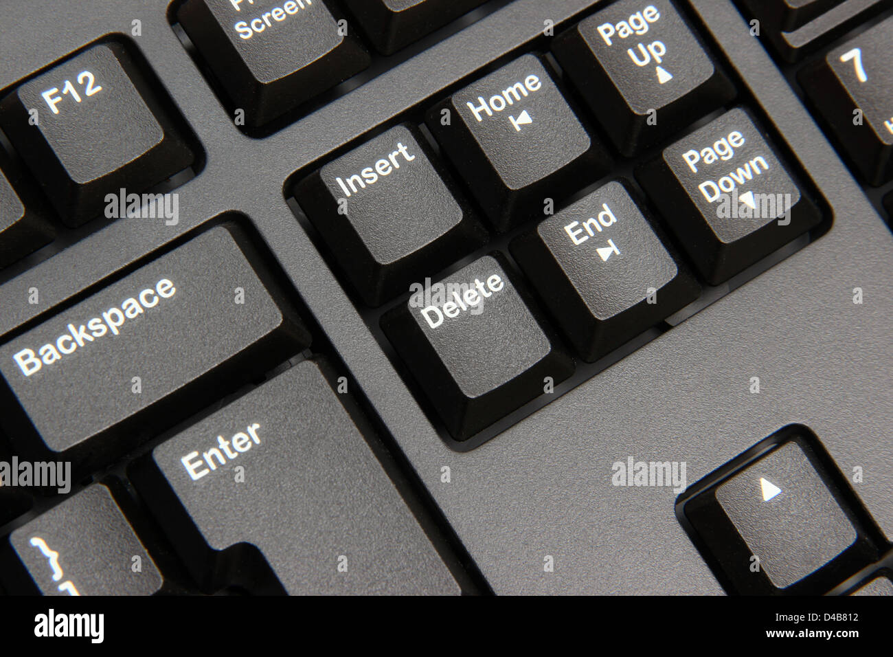 Clavier d'ordinateur portable moderne libre. Clavier numérique. Profondeur  de champ Photo Stock - Alamy