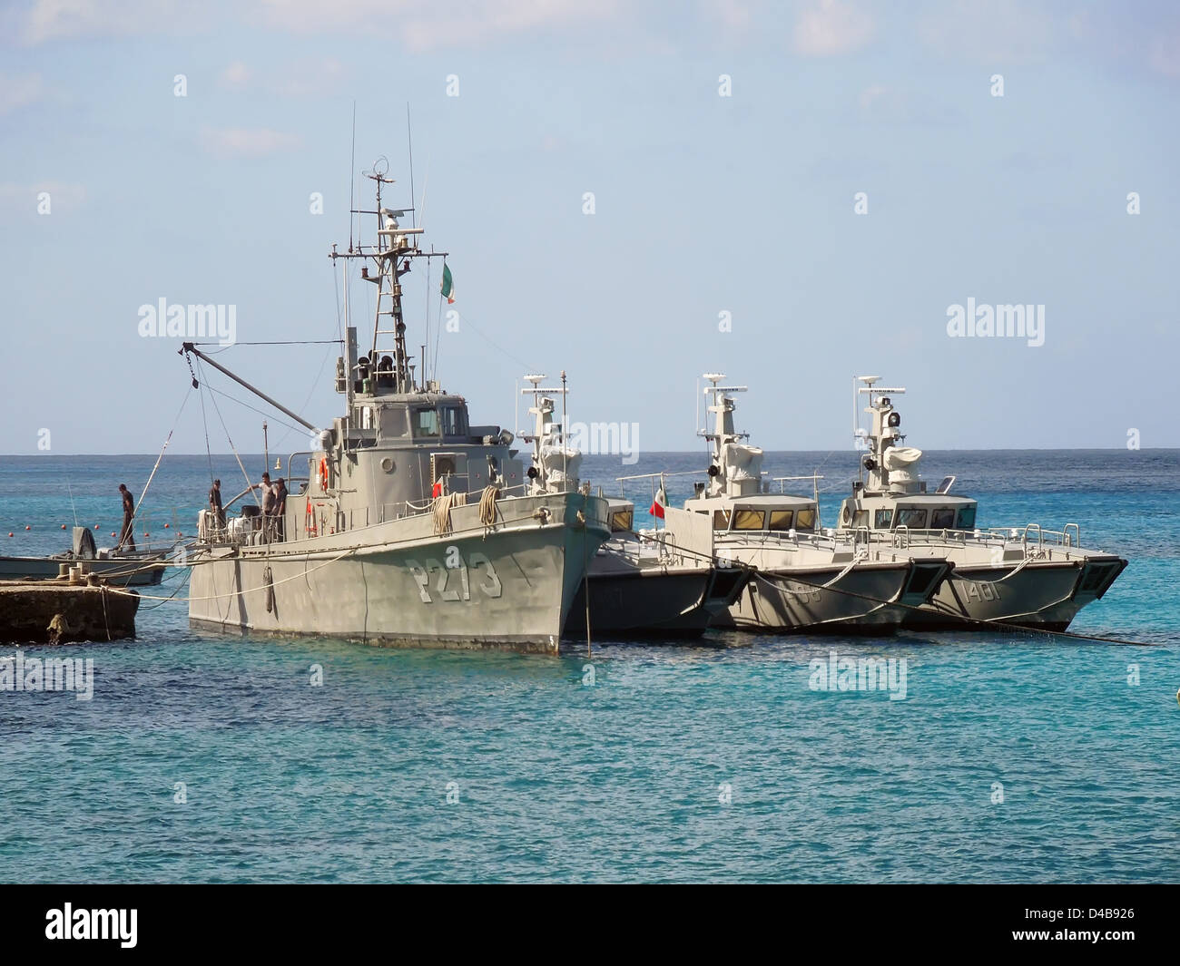 Mexican Naval Ships Coast Guard Cozumel Mexico Stock Photo - Alamy