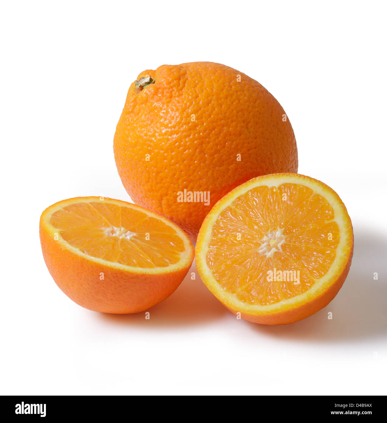 Juicy Orange and slice Stock Photo