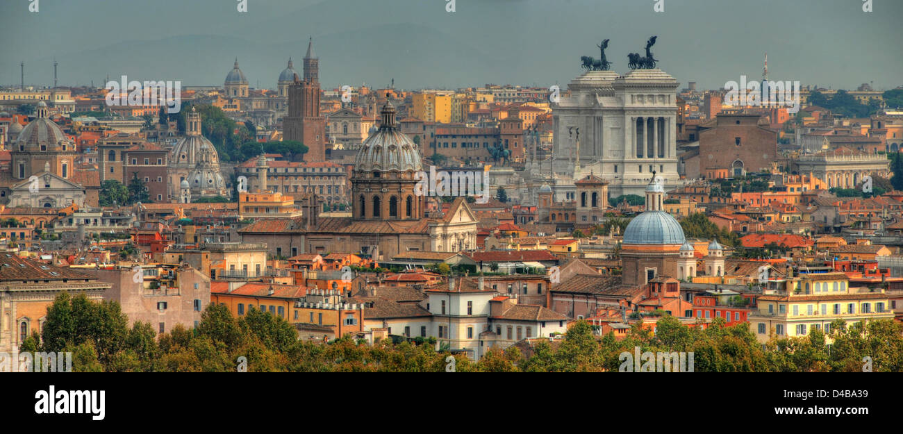 Skyline of Rome, Italy Stock Photo