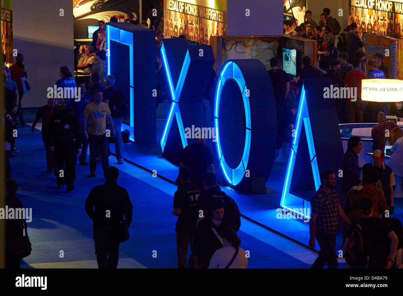a general view of the sony playstation vita stand at the eurogamer