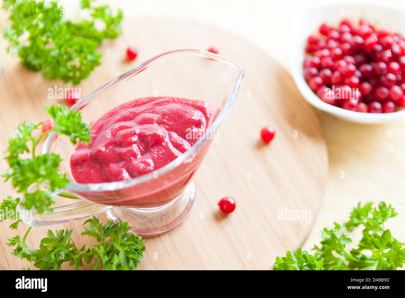 thick sweet berry sauce, food closeup Stock Photo Alamy