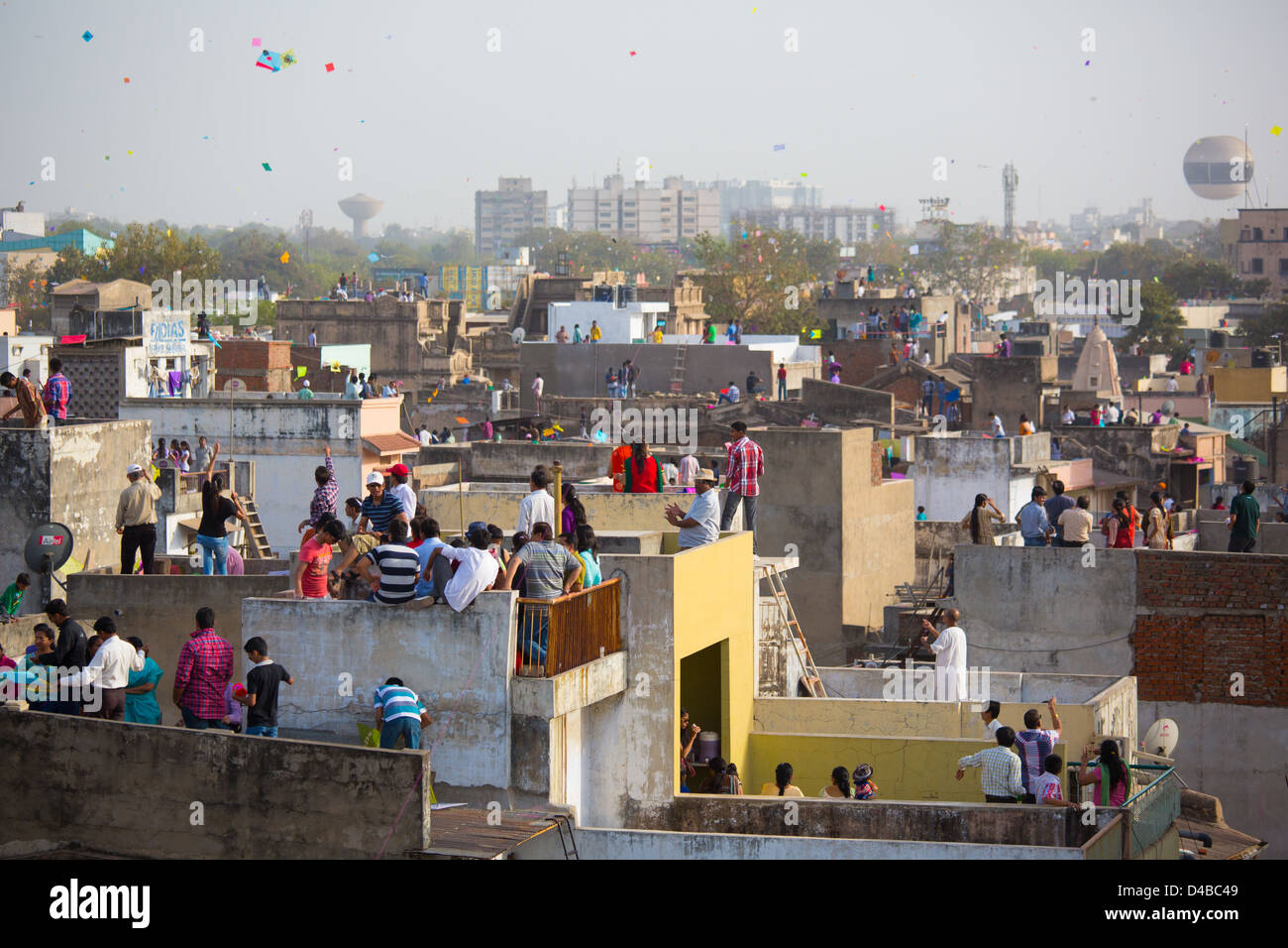 Kite Festival or Uttarayan in Ahmedabad, Gujarat, India Stock Photo Alamy