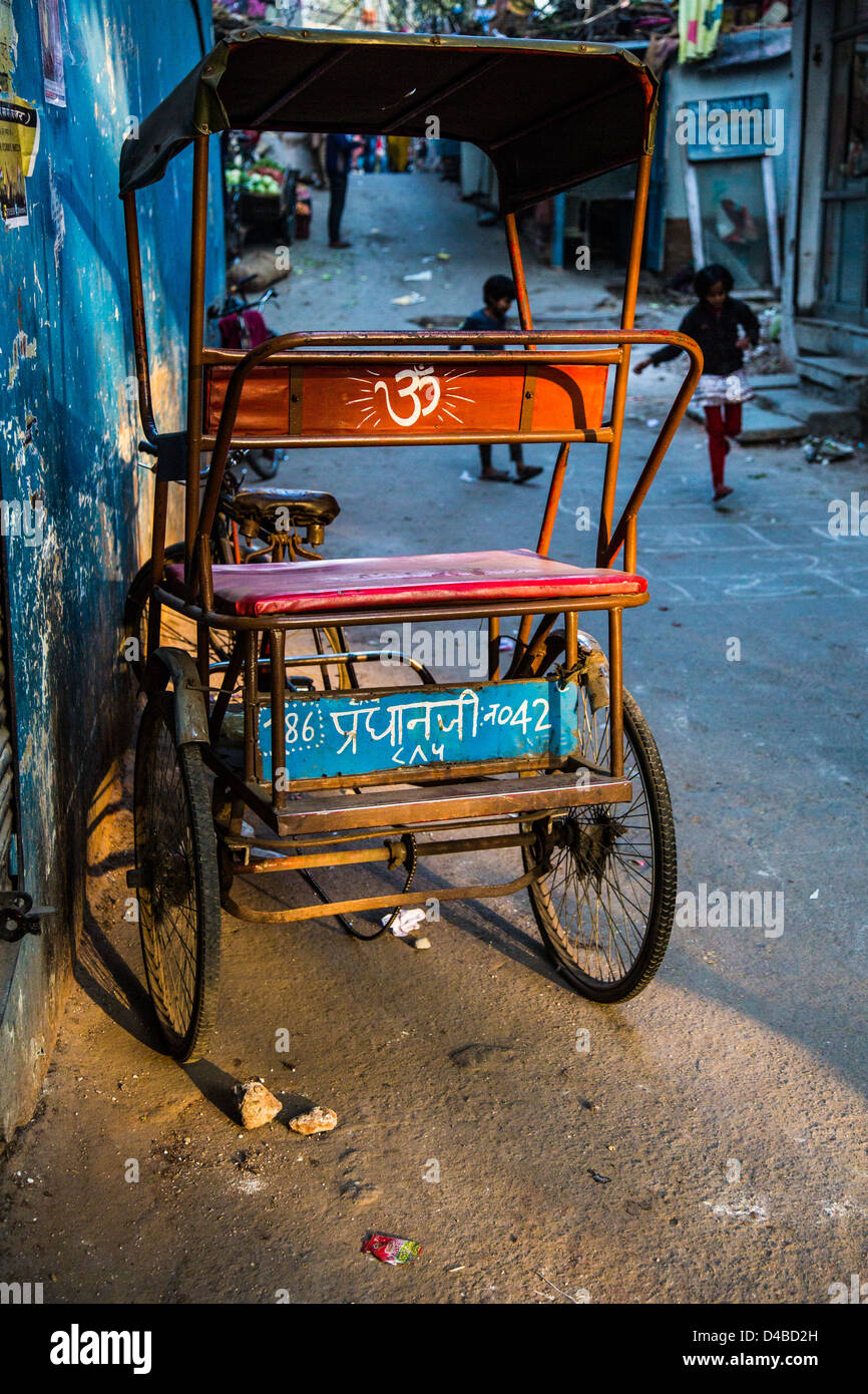 Cyble rickshaw, Delhi, India Stock Photo