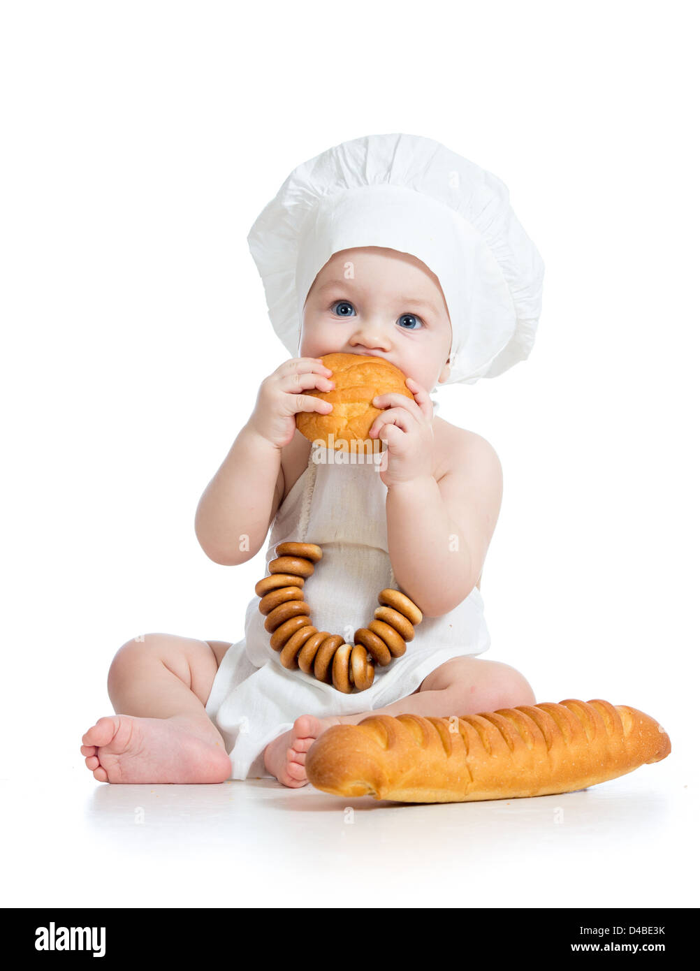 Little baker baby boy Stock Photo Alamy