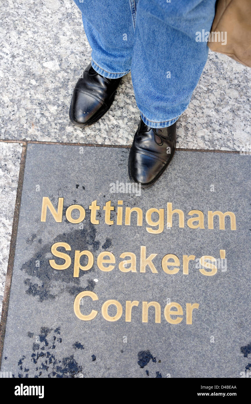 Nottingham Speakers' Corner Stock Photo Alamy