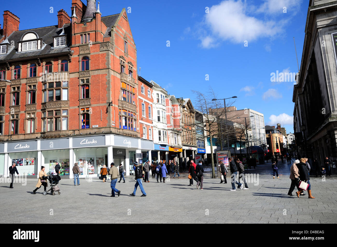 Nottingham City Center .England Stock Photo Alamy