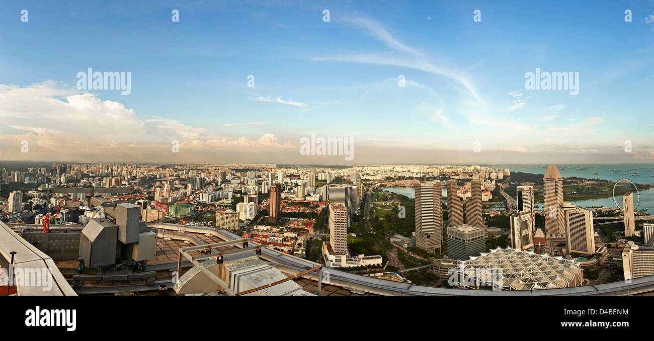 Singapore panorama sea ships hi-res stock photography and images - Alamy