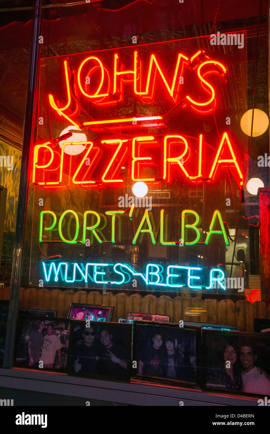 John's Pizzeria on Bleecker Street in Greenwich Village in New York