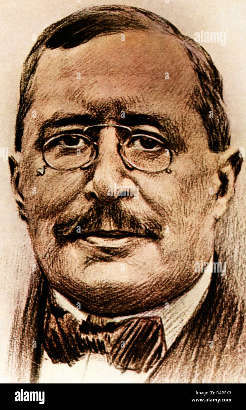 Mariano de Cavia (18551920). Spanish writer and journalist. Engraving