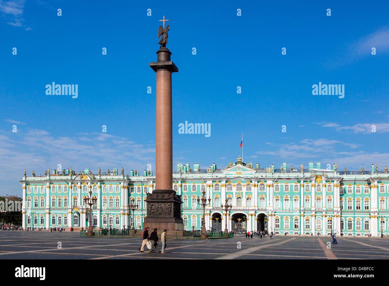 St. Petersburg, Palace Square and the Hermitage Stock Photo