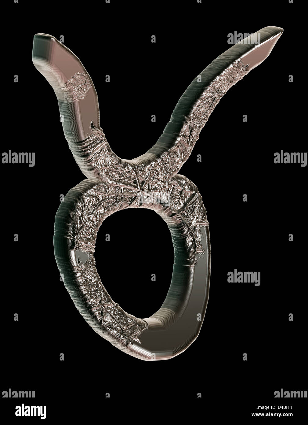 art; 3D graphics; signs of the zodiac; creative; Jewel, Taurus Stock