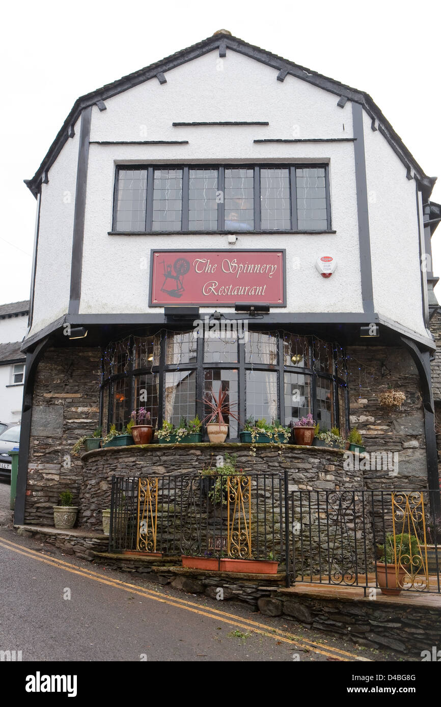 The Spinnery restaurant in Bowness on Windermere Stock Photo