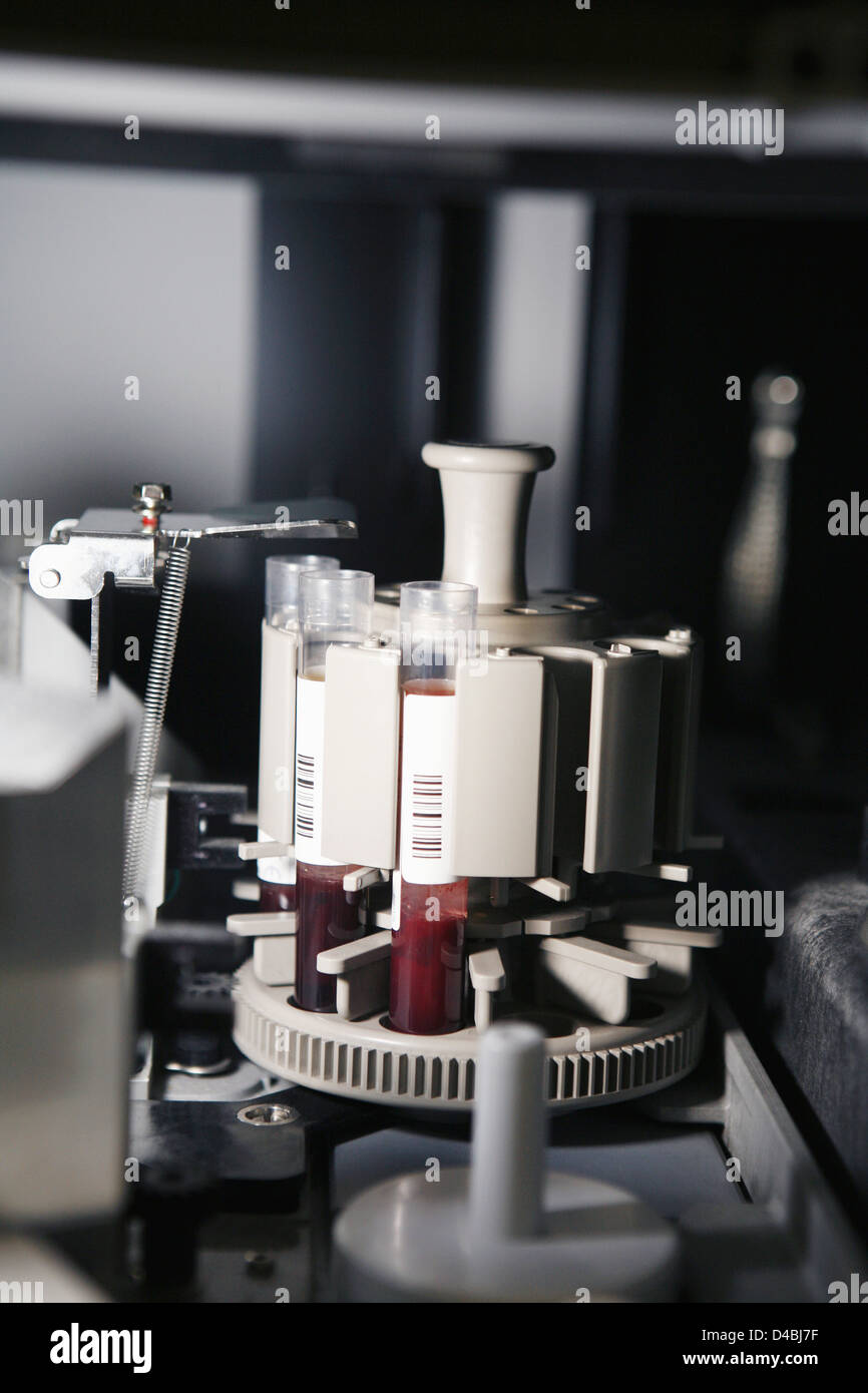 Centrifuge used to separate blood samples Stock Photo Alamy