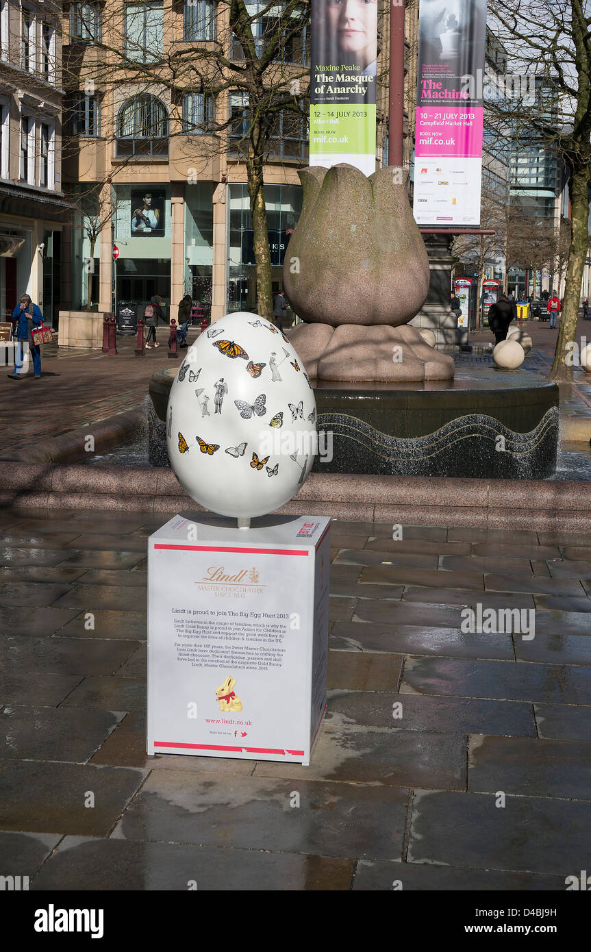 Charity easter egg hunt st annes square manchester Stock Photo