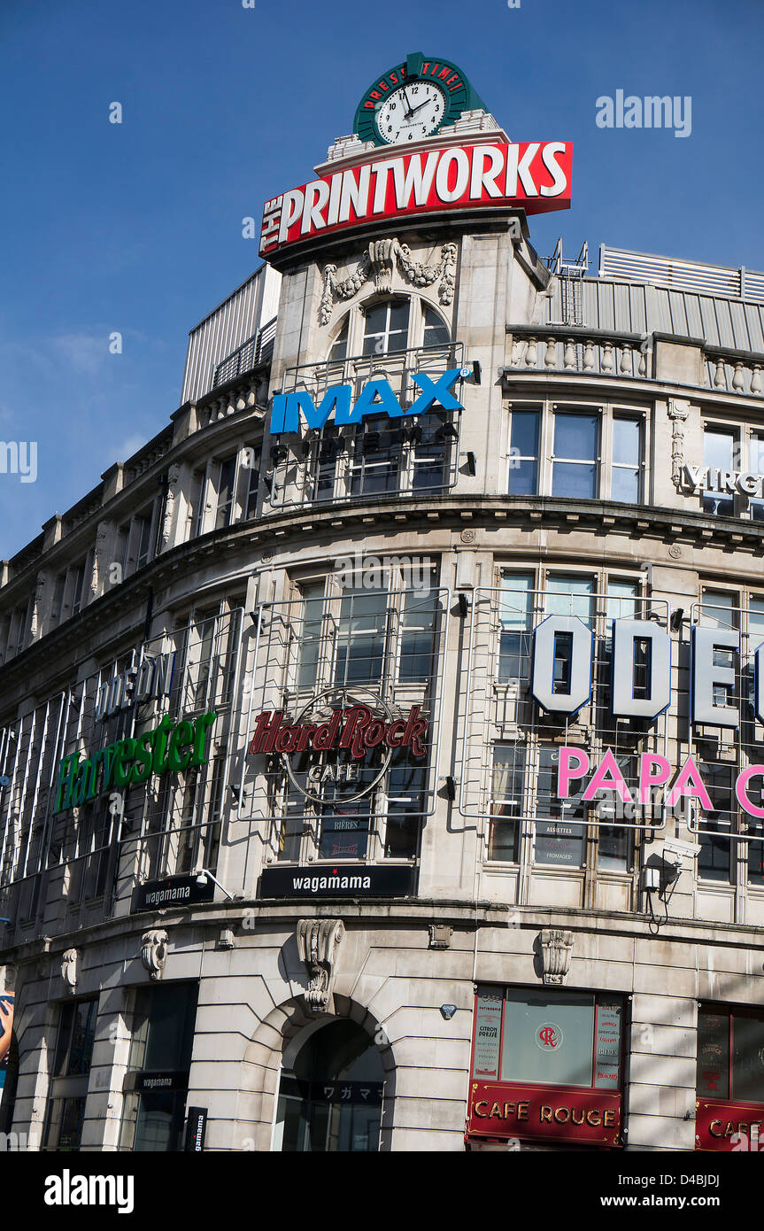 The Printworks Manchester restaurant and entertainment venue Stock