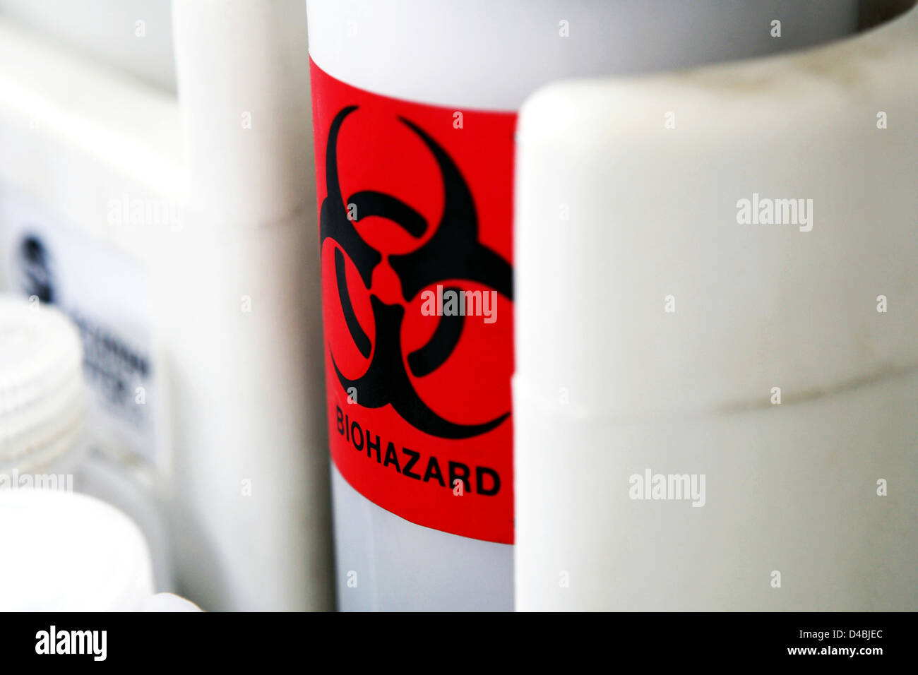 Biohazard warning label Stock Photo Alamy