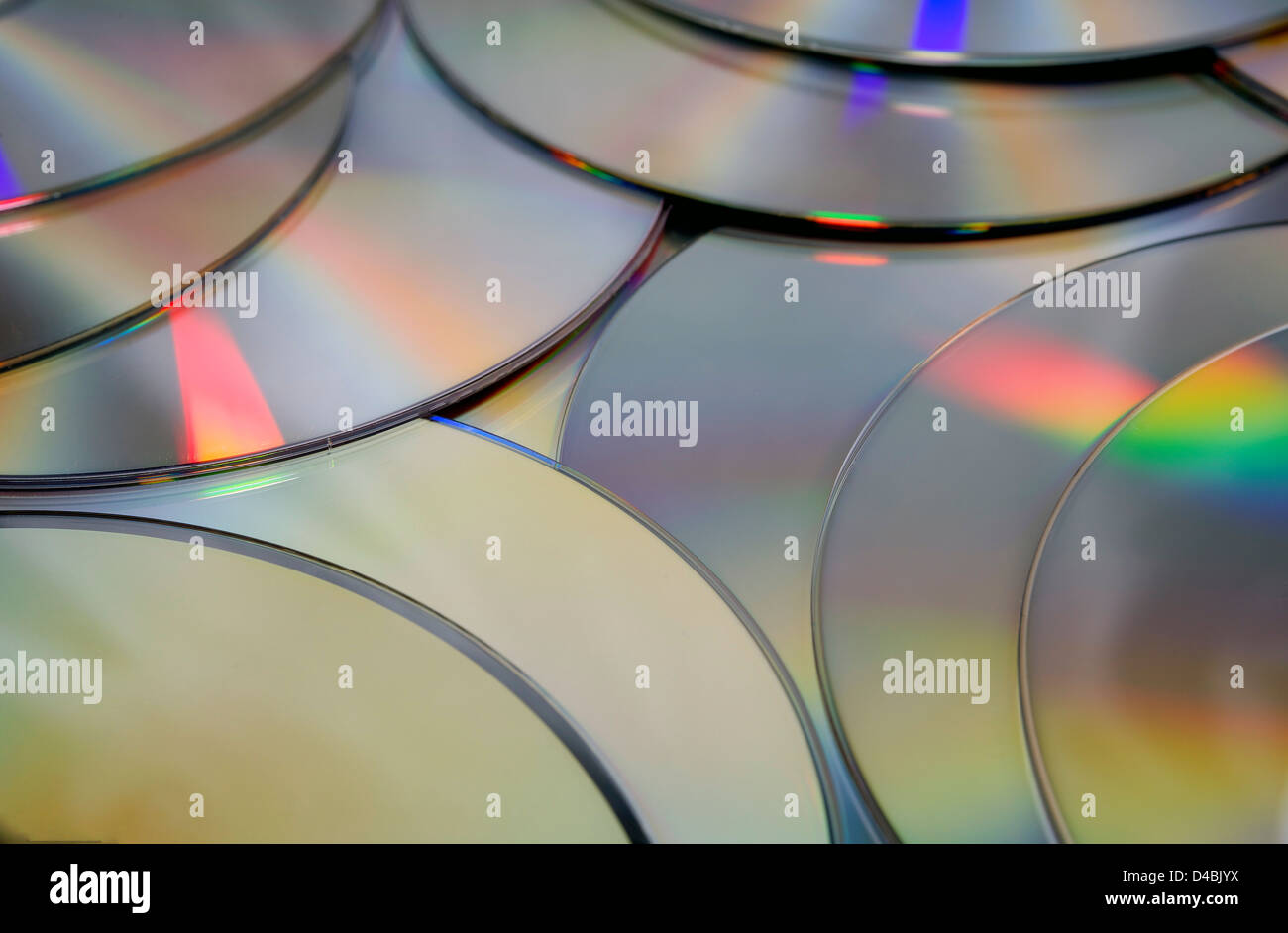 Compact Disc Texture. DVD and CD background. Stock Photo