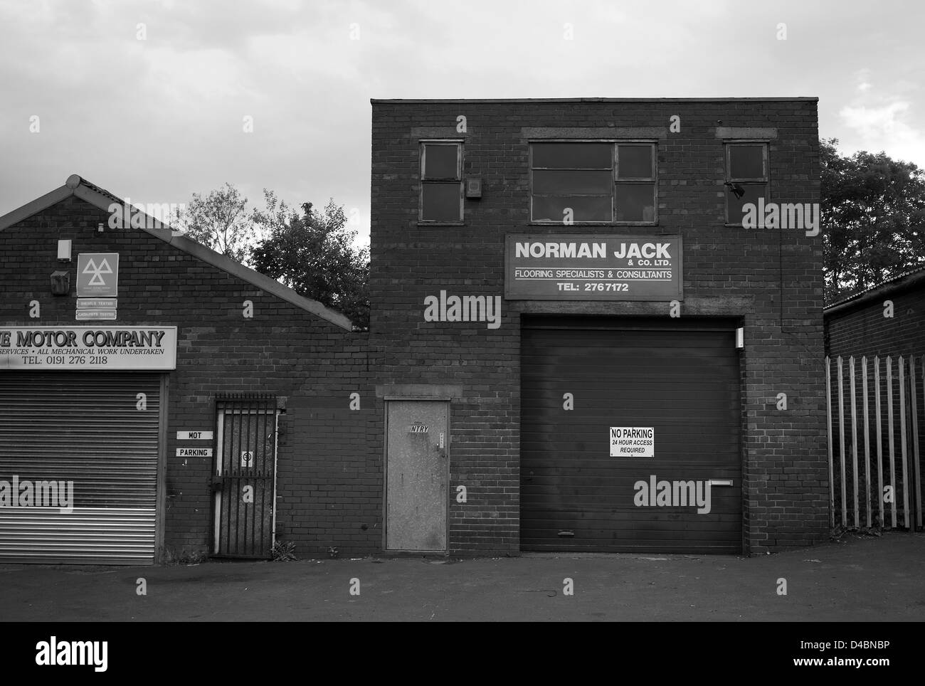 Industrial units, Newcastle upon Tyne Stock Photo Alamy