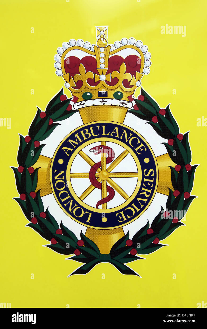 London Ambulance emblem Stock Photo