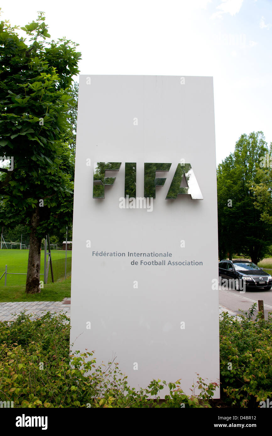 Zurich, Switzerland, FIFA's shield Stock Photo Alamy