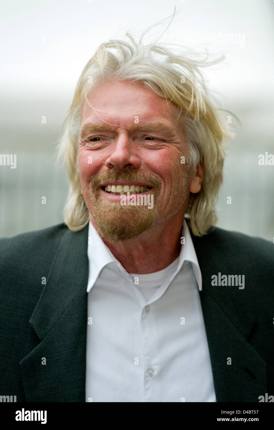 Billionaire entrepreneur Sir Richard Branson attends a service at Westminster Abbey in London 11 March 2013 Stock Photo