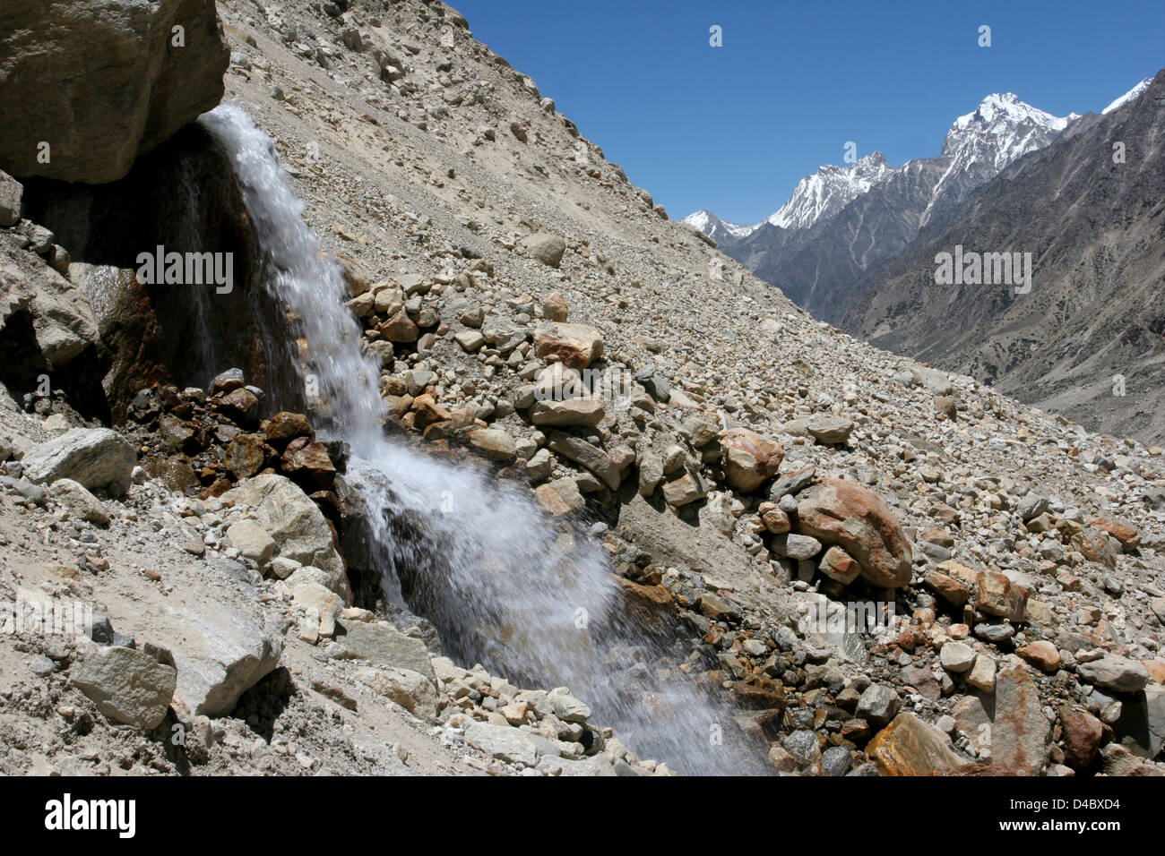 The Gangotri glacier, the source of the Ganges Stock Photo Alamy