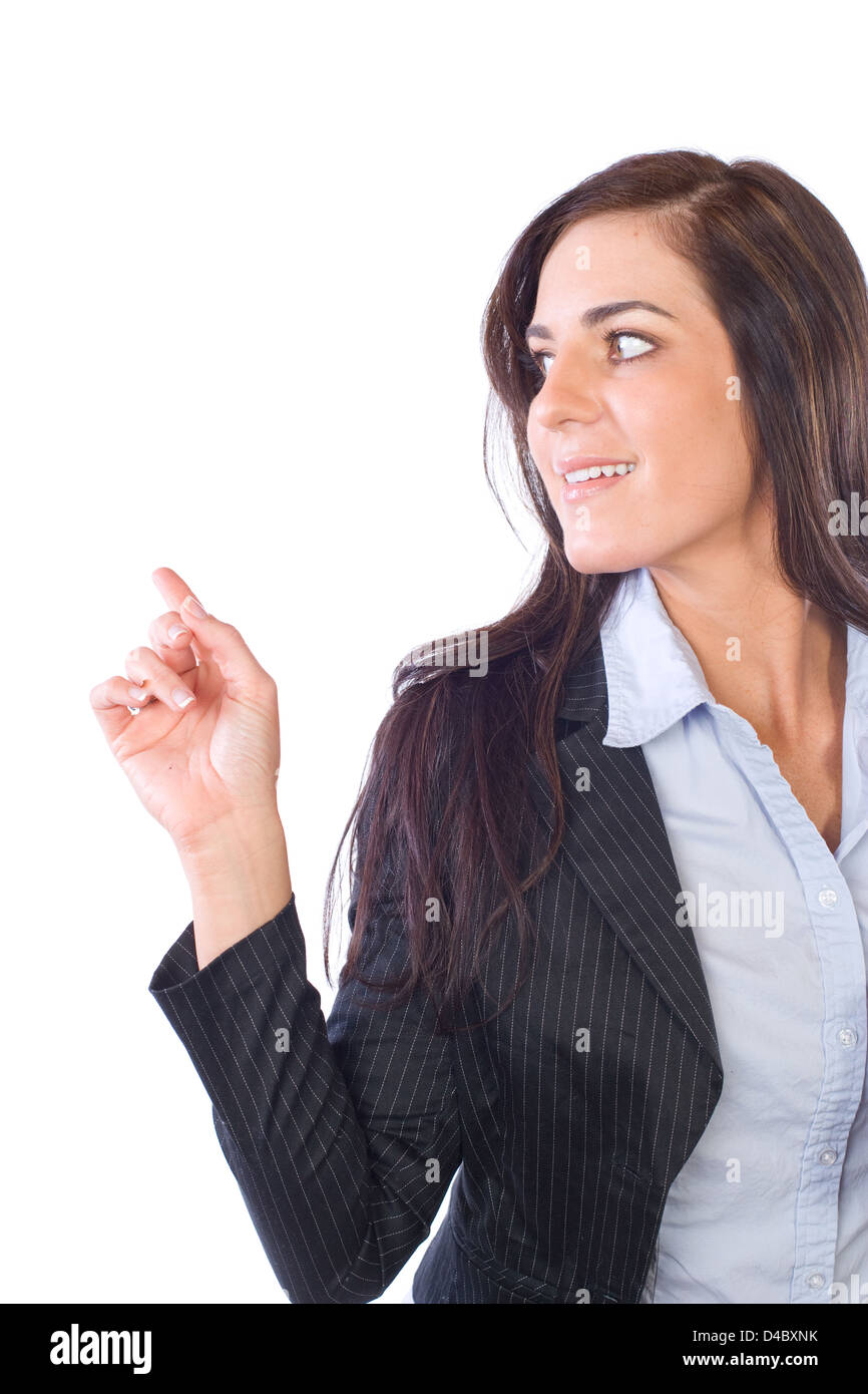 Business woman portrait isolated on white Stock Photo - Alamy