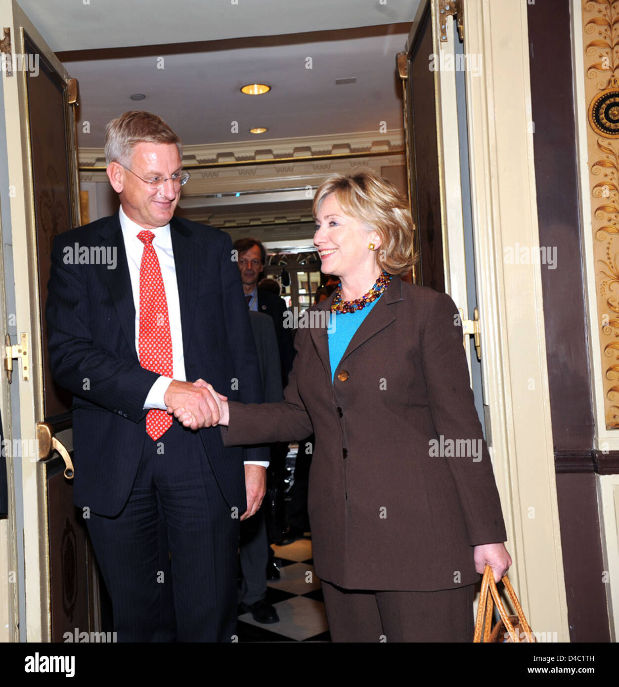 UNGA 2009: Secretary Clinton Participates in Meeting With EU Foreign Ministers Stock Photo