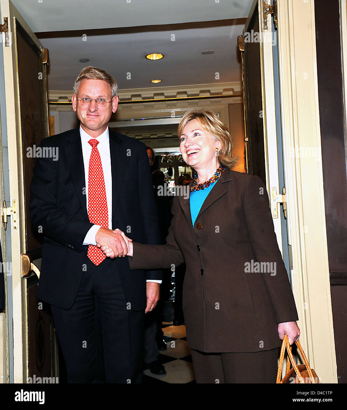 UNGA 2009: Secretary Clinton Participates in Meeting With EU Foreign Ministers Stock Photo