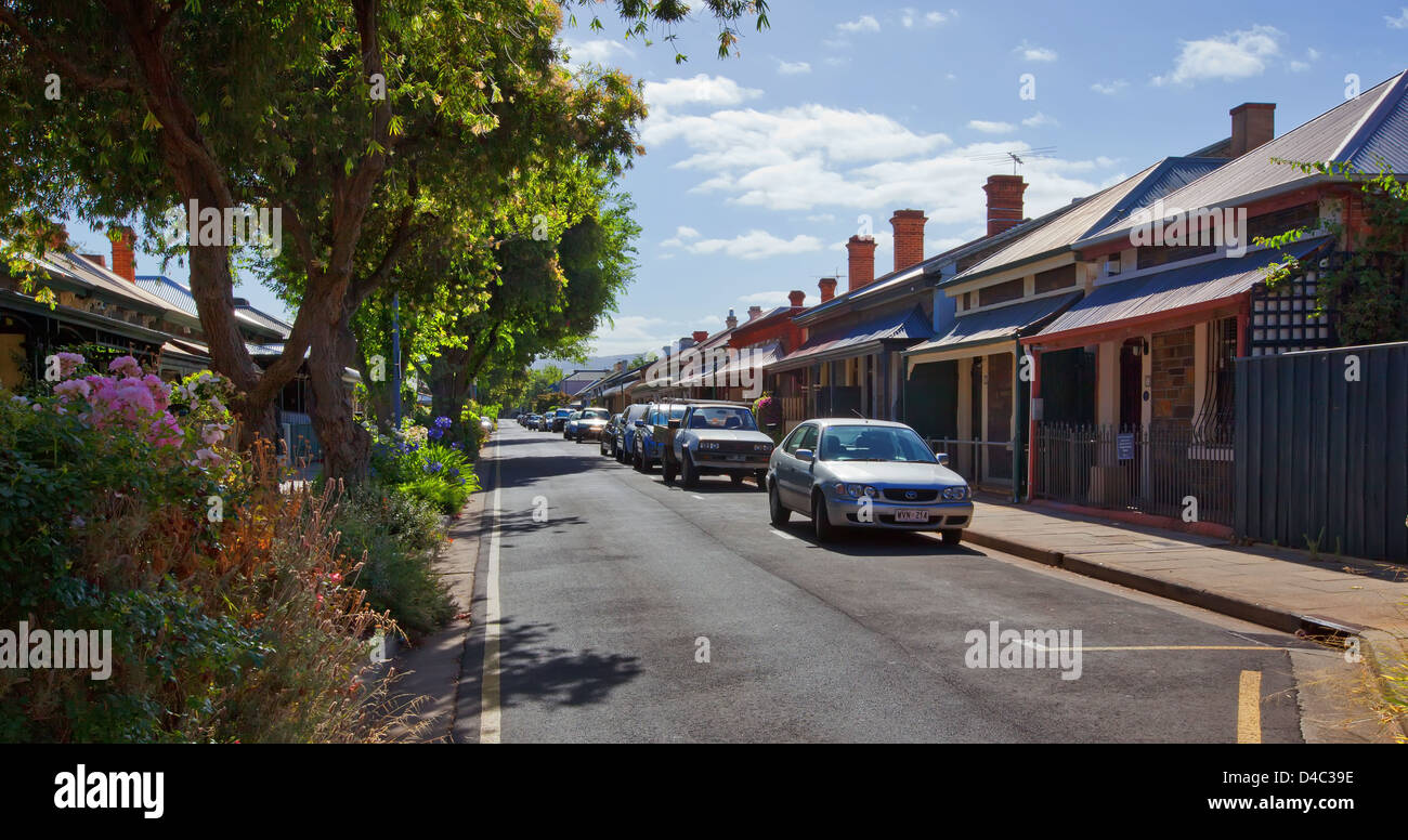 Adelaide inner city suburban street South Australia Stock Photo Alamy