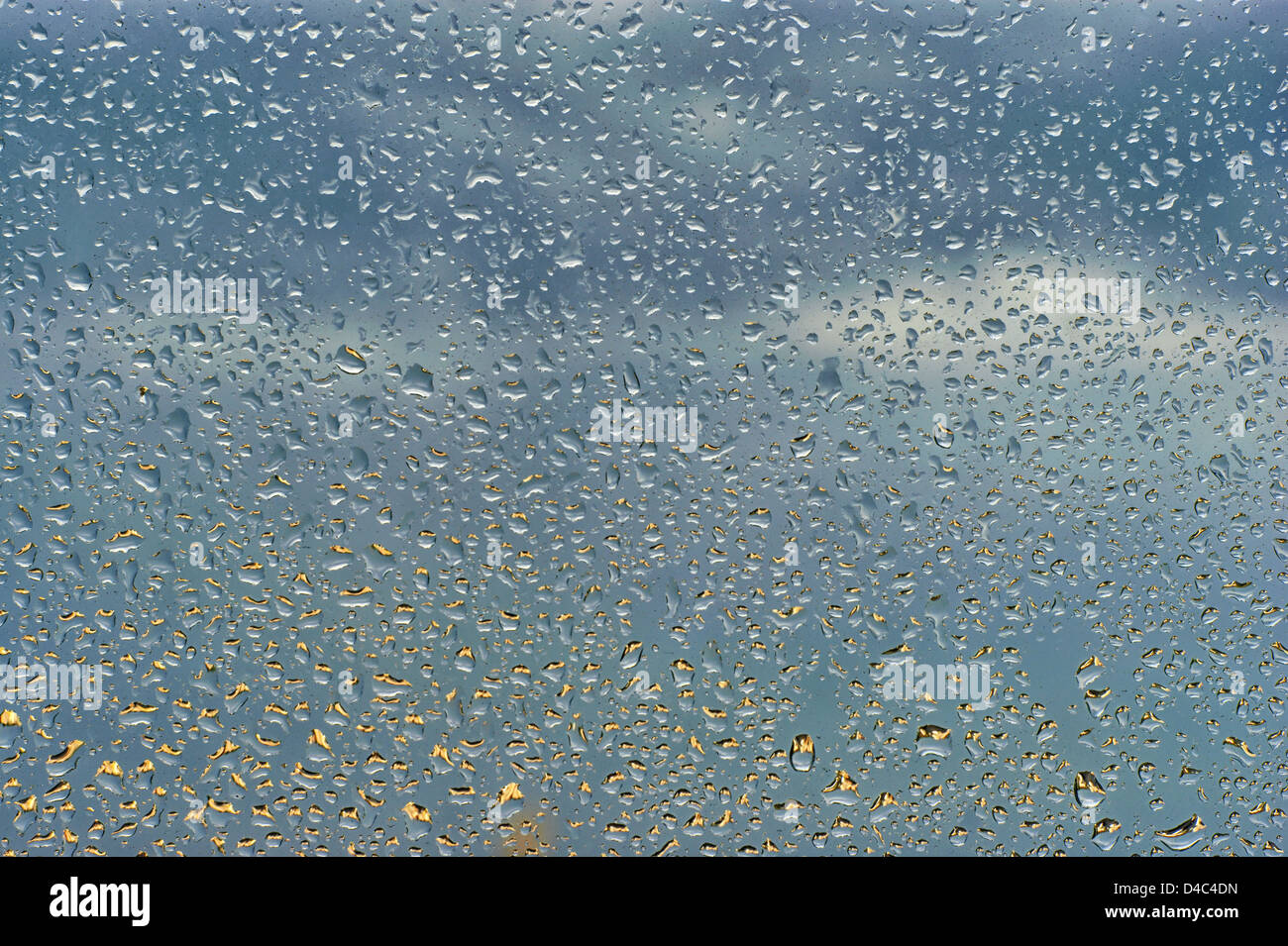 Blue water drops background texture Stock Photo - Alamy