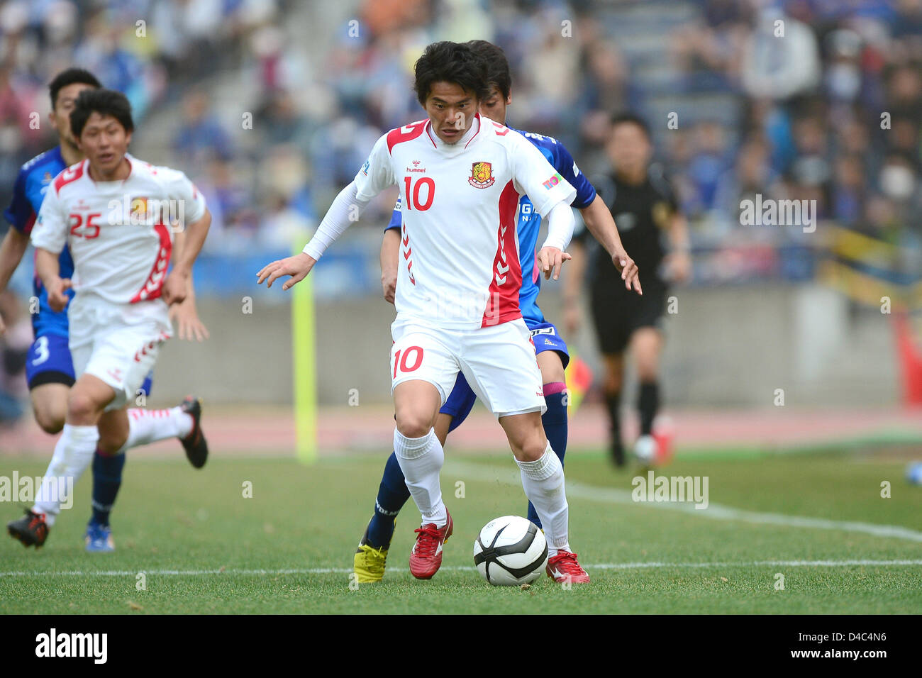 Tokyo Japan 10th March 13 Kim Kontyon Fukushima United March 10 13 Football Soccer 13 Japan Football League Jfl Match Between Fc Machida Zelvia 0 1 Fukushima United Fc At
