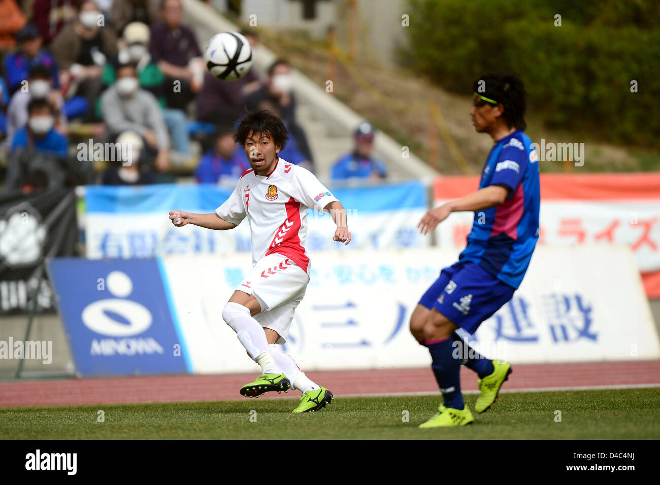 Tokyo Japan 10th March 13 Akihiro Noda Fukushima United March 10 13 Football Soccer 13 Japan Football League Jfl Match Between Fc Machida Zelvia 0 1 Fukushima United Fc At