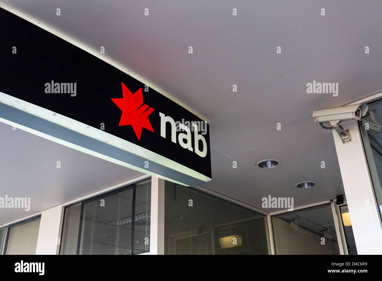 National Australia Bank signage. NAB is one of Australia's four pillars of the banking system Stock Photo