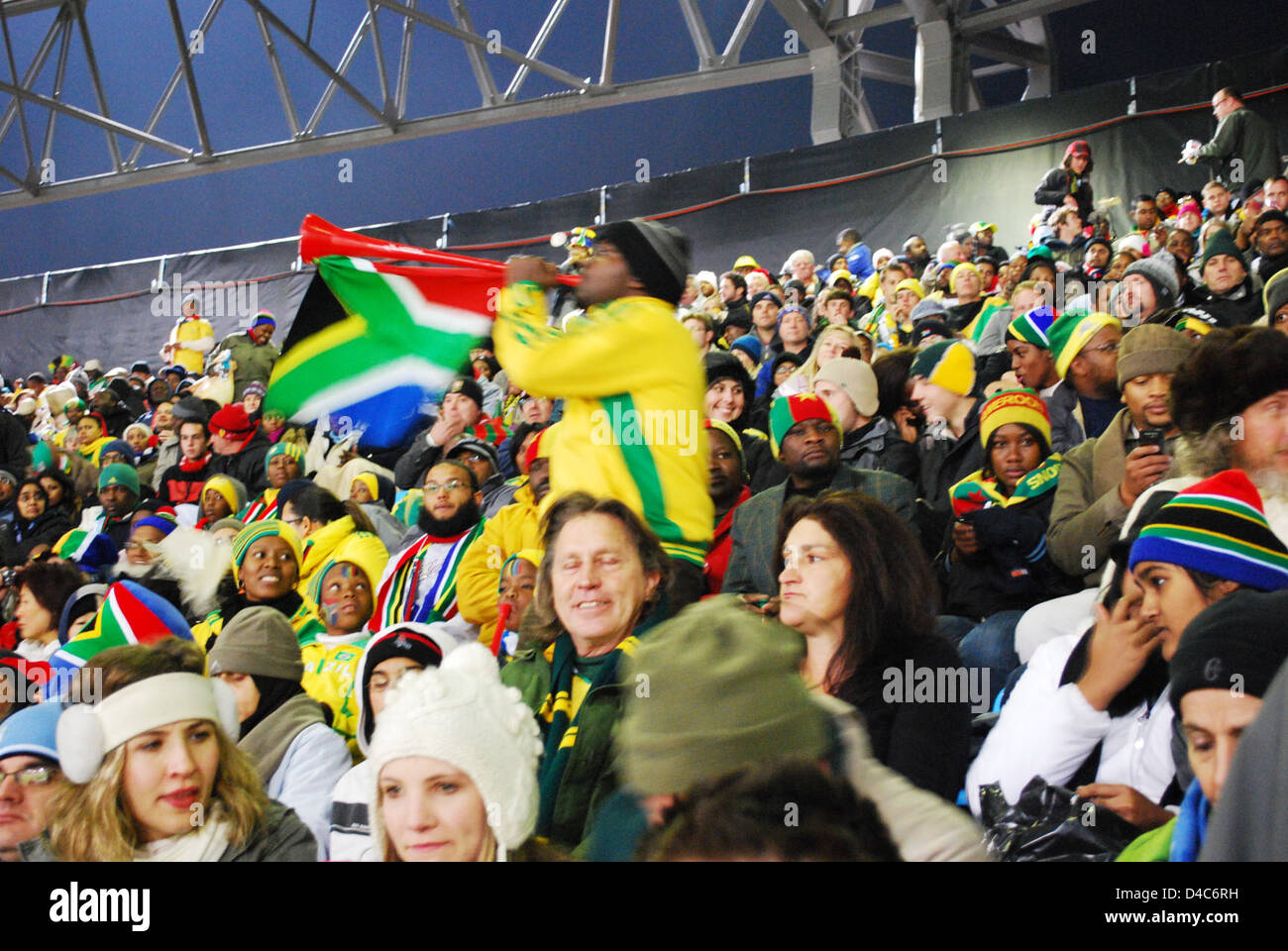 A South African Fan Plays His Vuvuzela Stock Photo - Alamy