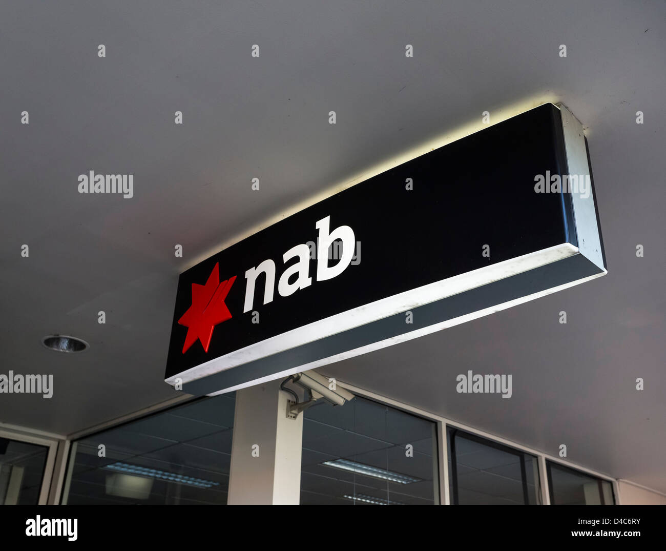 National Australia Bank signage. NAB is one of Australia's four pillars of the banking system Stock Photo