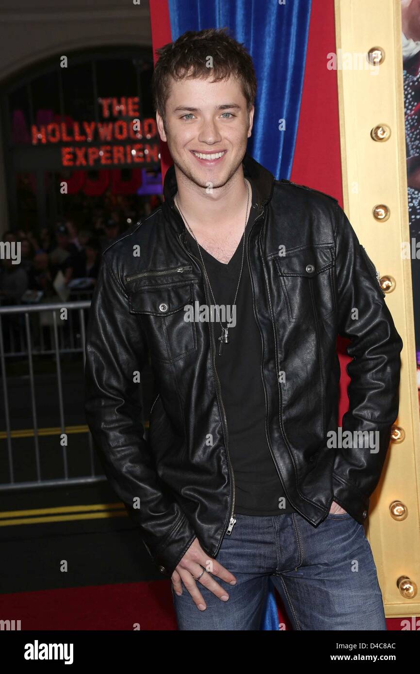 Los Angeles, California, USA. 11th March 2013. Actor JEREMY SUMPTER at ' The Incredible Burt Wonderstone' World Premiere held at the Chinese Theater, Hollywood. (Credit Image: Credit:  Jeff Frank/ZUMAPRESS.com/Alamy Live News) Stock Photo
