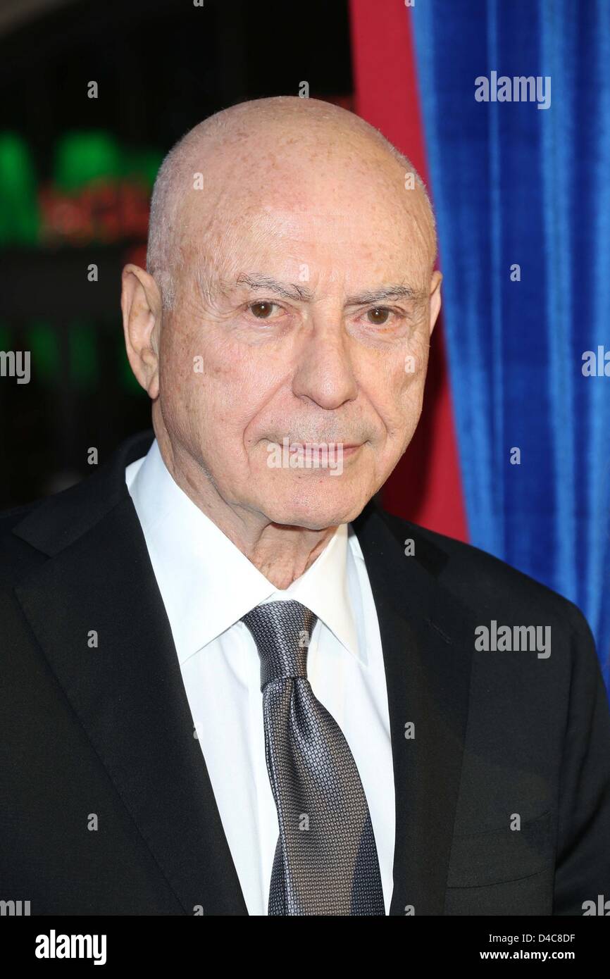 Los Angeles, California, USA. 11th March 2013. Actor ALAN ARKIN  at ' The Incredible Burt Wonderstone' World Premiere held at the Chinese Theater, Hollywood. (Credit Image: Credit:  Jeff Frank/ZUMAPRESS.com/Alamy Live News) Stock Photo