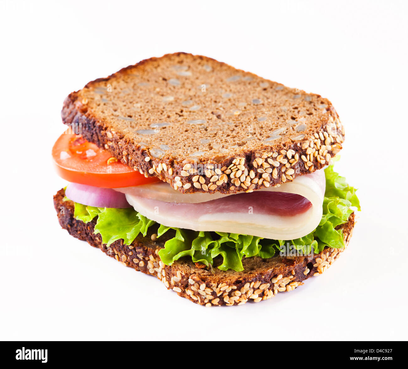 Turkey Sandwich Whole Wheat High Resolution Stock Photography and