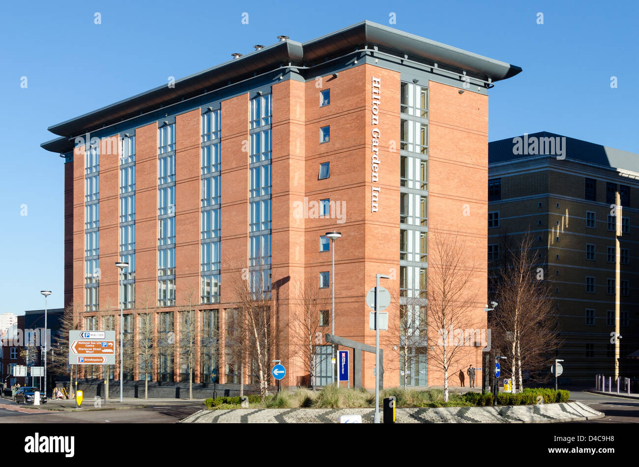 Hilton Garden Inn Hotel In Brindley Place Birmingham Stock Photo