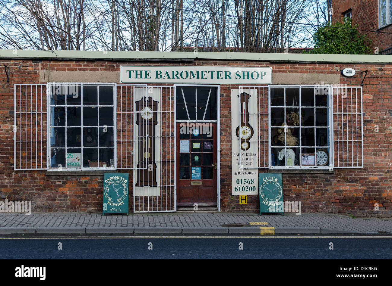 The Barometer Shop in the Herefordshire town of Leominster Stock Photo