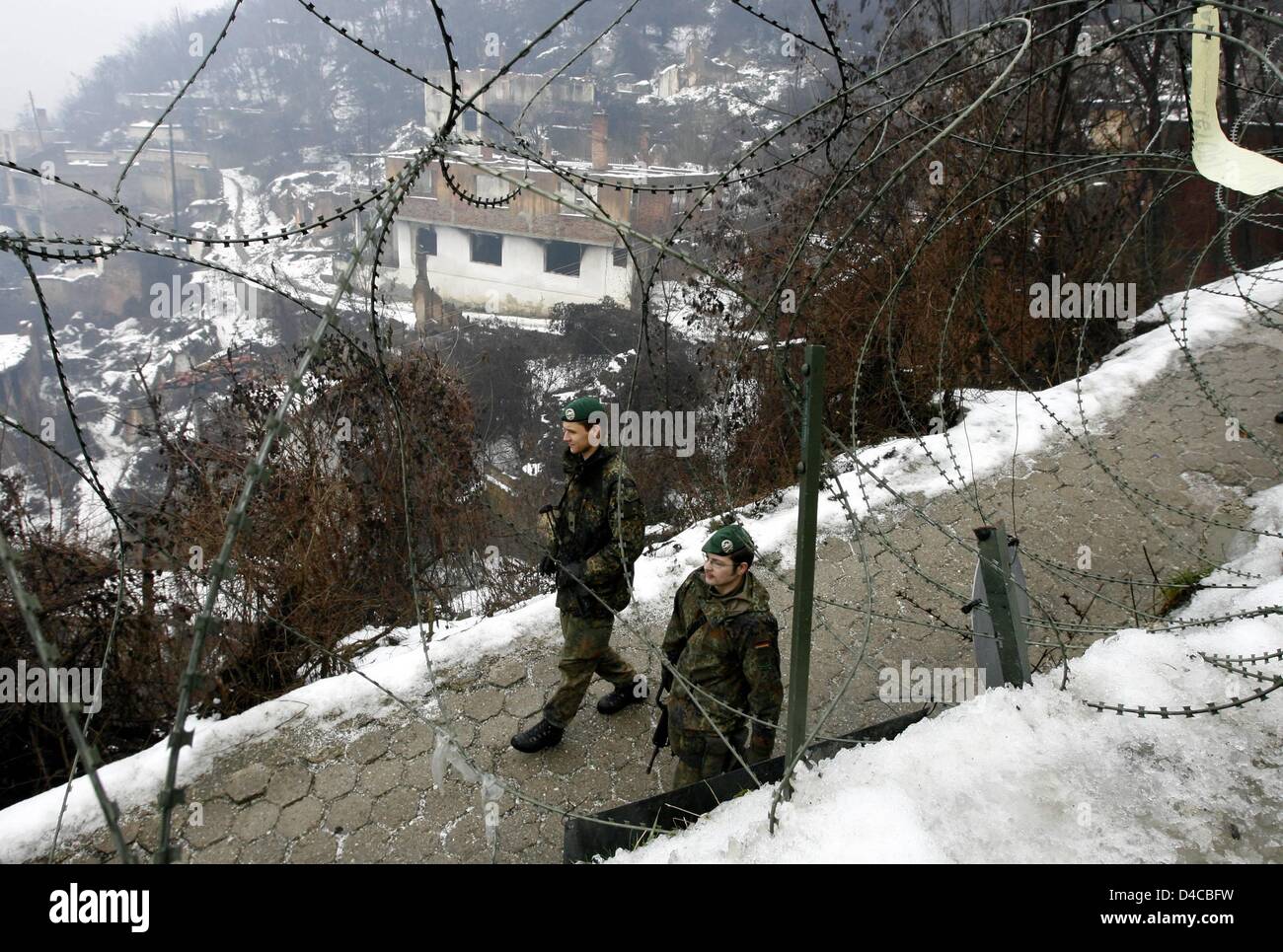 Bundeswehr soldiers patrol in Prizren, Kosovo, Republic of Serbia, 08 ...