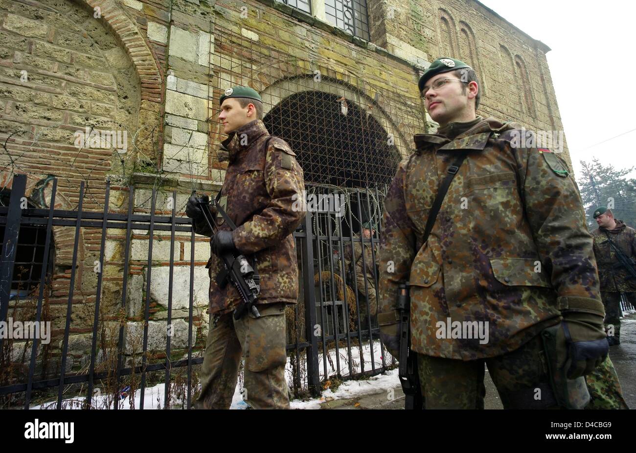 Bundeswehr soldiers patrol in Prizren, Kosovo, Republic of Serbia, 08 ...