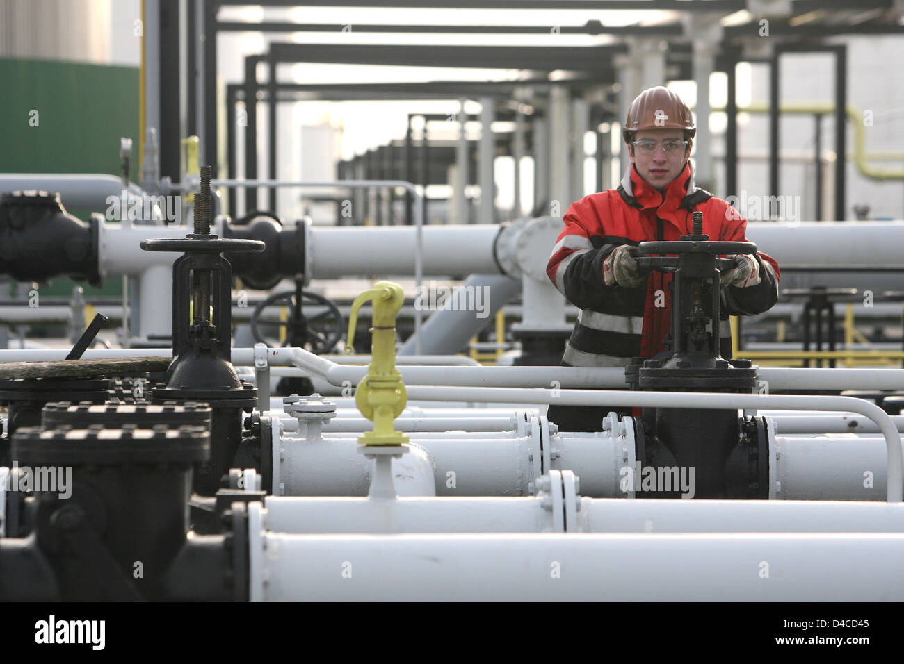 An apprentice pictured on the premises of Olitanking at the harbour of