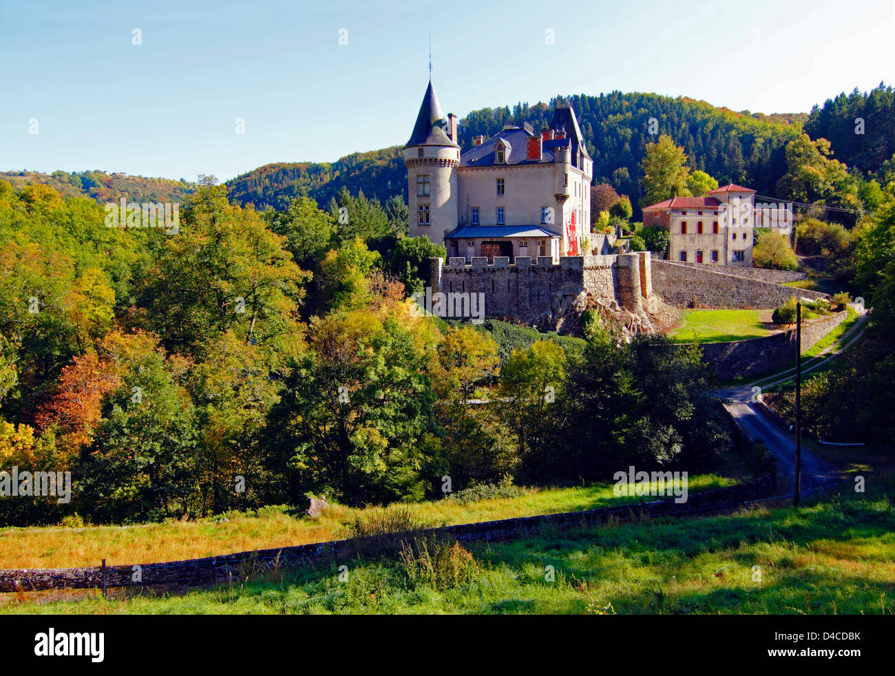 Chateau de la Valette, Departement Haute-Loire, Auvergne, France, Europe Stock Photo