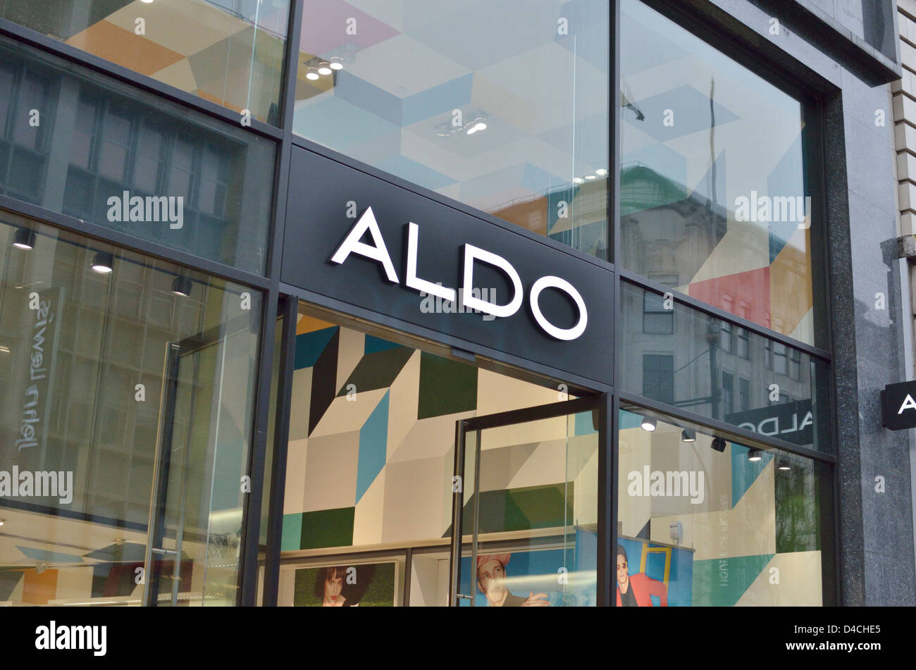 Aldo shoe shop in Oxford Street, London, UK. Stock Photo